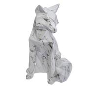 Atmosphera - Statuette Renard - résine - Blanc - H25-5 cm