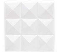 Atmosphera Stickers carrelage Piky Lot de 6 30 x 30 cm Blanc