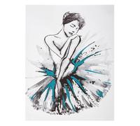 Atmosphera - Sticker Danseuse - 30x40 cm - Bleu