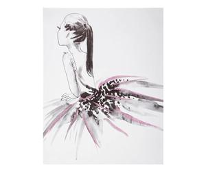 Atmosphera - Sticker Danseuse - 30x40 cm - Rose
