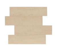 Atmosphera - Stickers muraux Effet travertin Cary Beige 30x38cm