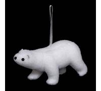 Atmosphera - Sujet de Noël Polyfoam Assorti Moyen Modèle - Ours Blanc