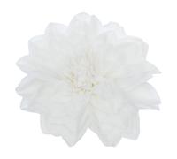 Atmosphera - Sujet Fleur Neige 20cm PS Blanc