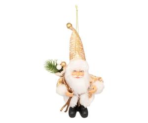 Atmosphera - Sujet père noël Cadeau h.13cm doré
