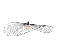 Atmosphera - Suspension Adelia Métal Noir D98cm - Câble Réglable 80cm - Ampoule Non Incluse E27 40W - Luminaire pour Salon, Cuisine, Bureau, Chambre