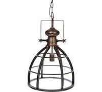 Suspension En Fer Factory - Diam. 40 Cm - Etain