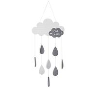 Atmosphera - Suspension Enfant Nuage - Bois et Coton - Gris - H61-5 cm