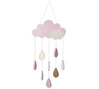 Atmosphera - Suspension Enfant Nuage - Coton et métal - Rose - H61-5 cm
