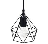 Paris Prix Lampe suspension métal «Fils» 19 cm noir