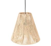 Suspension Luminaire Cône Effet Corde Ethnik - H. 95 Cm - Beige Beige