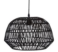 Atmosphera - Suspension Nael noire - rotin D38 cm