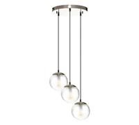 Suspension x3 boule en verre Night Atmosphera Transparent et doré G