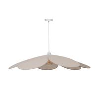 Atmosphera - Suspension Pétales Naya Beige - Ampoule Non Incluse E27 40W - Lustre Bohème 100cm en Métal pour Chambre, Salon, Entrée, Bureau - Hauteur Réglable