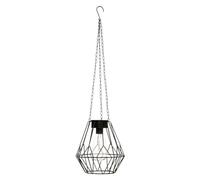 Atmosphera Suspension solaire Flave, métal filaire H24 cm, noir