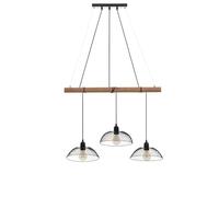 Atmosphera - Suspension Timmy - métal et pin - noir - L70 cm