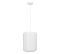 Lampe Suspension en Coton "Tobie" 25cm Blanc