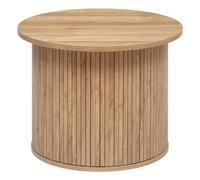 Atmosphera – Table à café Colva – placage effet bois – D60 x H45 cm – Beige G
