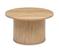 Atmosphera - Table à café en bois COLVA - Diam 70 cm - Marron