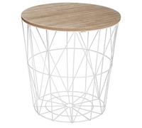 Atmosphera - Table à café métal Blanc Kumi