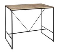 Table à manger bar ""Edena"" acacia métal L115cm - Atmosphera Créateur d'intérieur