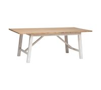 Atmosphera – Table à manger Olbia – en acacia L200 cm blanc