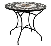 Table a manger fixe sans tiroir ATMOSPHERA 4 personnes en metal 90 x 90 cm Noir G
