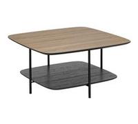 - Table basse 1 étagère en bois HODIA - Noir - Hodia