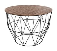 Atmosphera - Table Basse Atomic Noire D56 cm