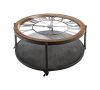 Atmosphera - Table Basse avec Pendule Style rétro en métal