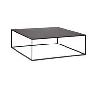 Atmosphera - Table Basse Carrée Gota, Acier Noir, 100 x 100 x 36 cm - pour Salon, Bureau