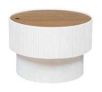 Atmosphera - Table basse coffre en bois ENOLA - Blanc