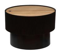 Atmosphera - Table basse coffre en bois ENOLA - Noir