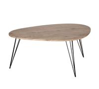 Atmosphera - Table basse design Neile - L. 97 x H. 50 cm - Noir
