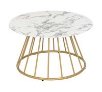 Atmosphera - Table basse effet marbre RAYO - Blanc