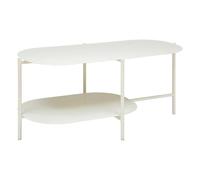 Atmosphera - Table Basse Haja en métal 100x50cm Blanc