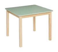Atmosphera - Table Classic en pin et Bois 60x60cm Vert