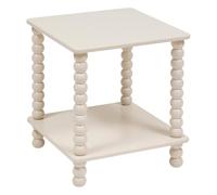 Atmosphera Table d'appoint Chamlo avec étagère 45 cm Beige