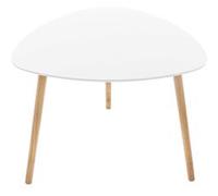 - Table d'appoint design Mileo - Diam. 60 x H. 45 cm - Blanc - Mileo