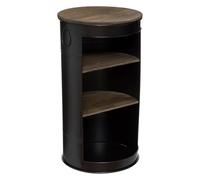 Atmosphera - Table d'appoint Diego - Noir - métal et Bois D50 cm