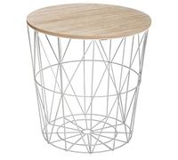 Atmosphera - Table d'appoint Kumi Grise D40 Cm