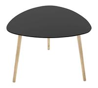 Atmosphera - Table d'appoint Mileo - Bois et hévéa - Noir