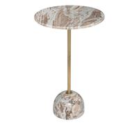 Atmosphera - Table d'appoint Nema - marbre et métal