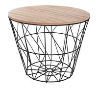 Table d'Appoint Design "Kumi" 30cm Noir