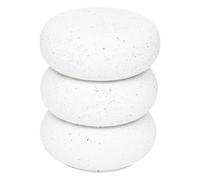 Atmosphera Table d'appoint Stoneto blanc 43x35x35 cm