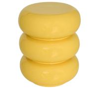 Atmosphera - Table d'appoint stoneto Jaune Soleil 35x35x43cm