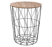 Atmosphera Table d'appoint design Kumi 57 cm Noir