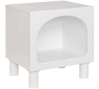 Atmosphera - Table de chevet 1 niche en bois TARA - Blanc - TARA Blanc G