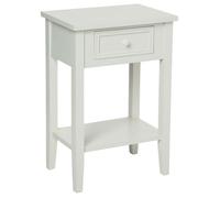 Atmosphera - Table de chevet Charme - 1 Tiroir - Blanc