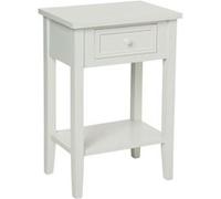 Atmosphera - Table de chevet Charme - 1 Tiroir - Blanc Blanc G