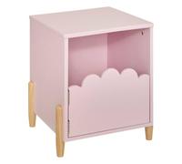 Atmosphera - Table de Chevet Enfant Douceur Rose 35,5x40cm